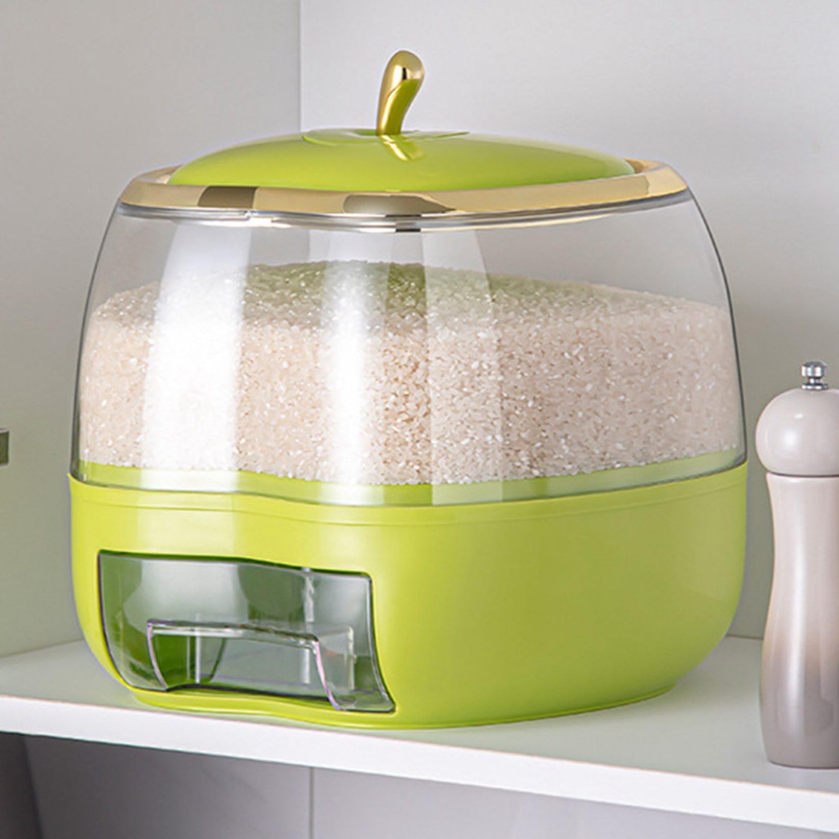 Amazon｜ライスストッカー 大容量 米びつ 透明 残量見える 米櫃